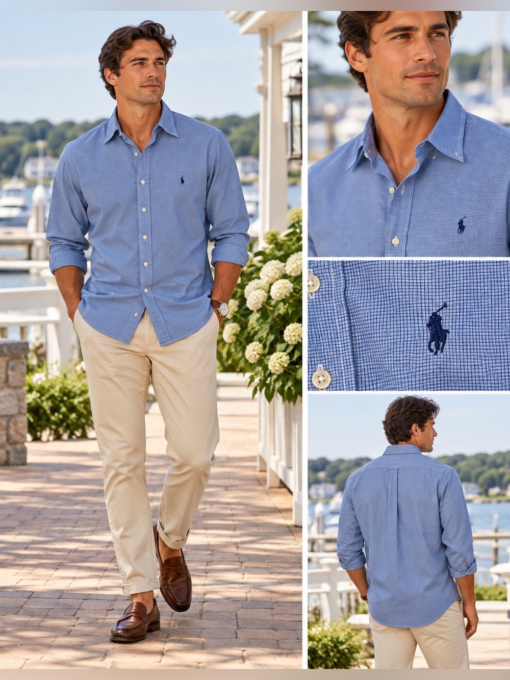 Ralph Lauren Light Blue Long-Sleeve Button-Down Shirt